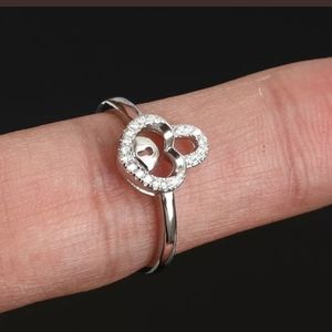 Lock of LOVE heart lock sterling silver & Topaz